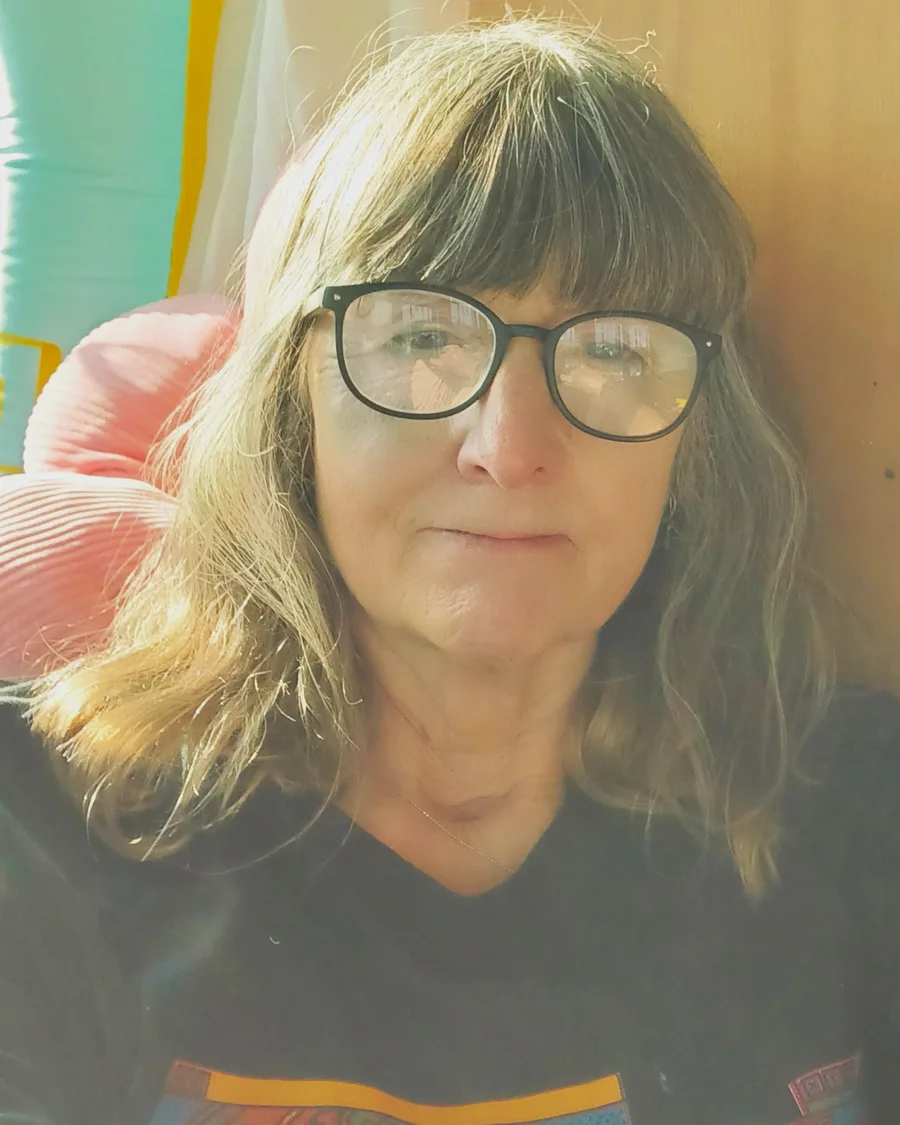 Clare Shepherd in the studio.