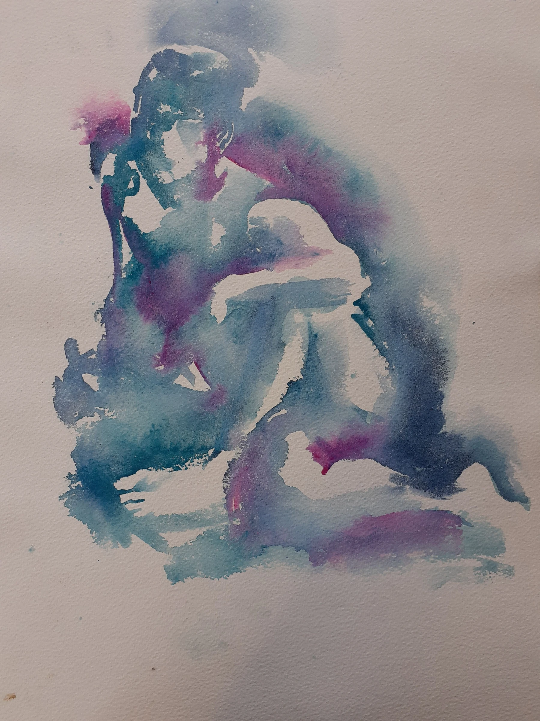 Life Drawing I — Watercolour on paper, 2022