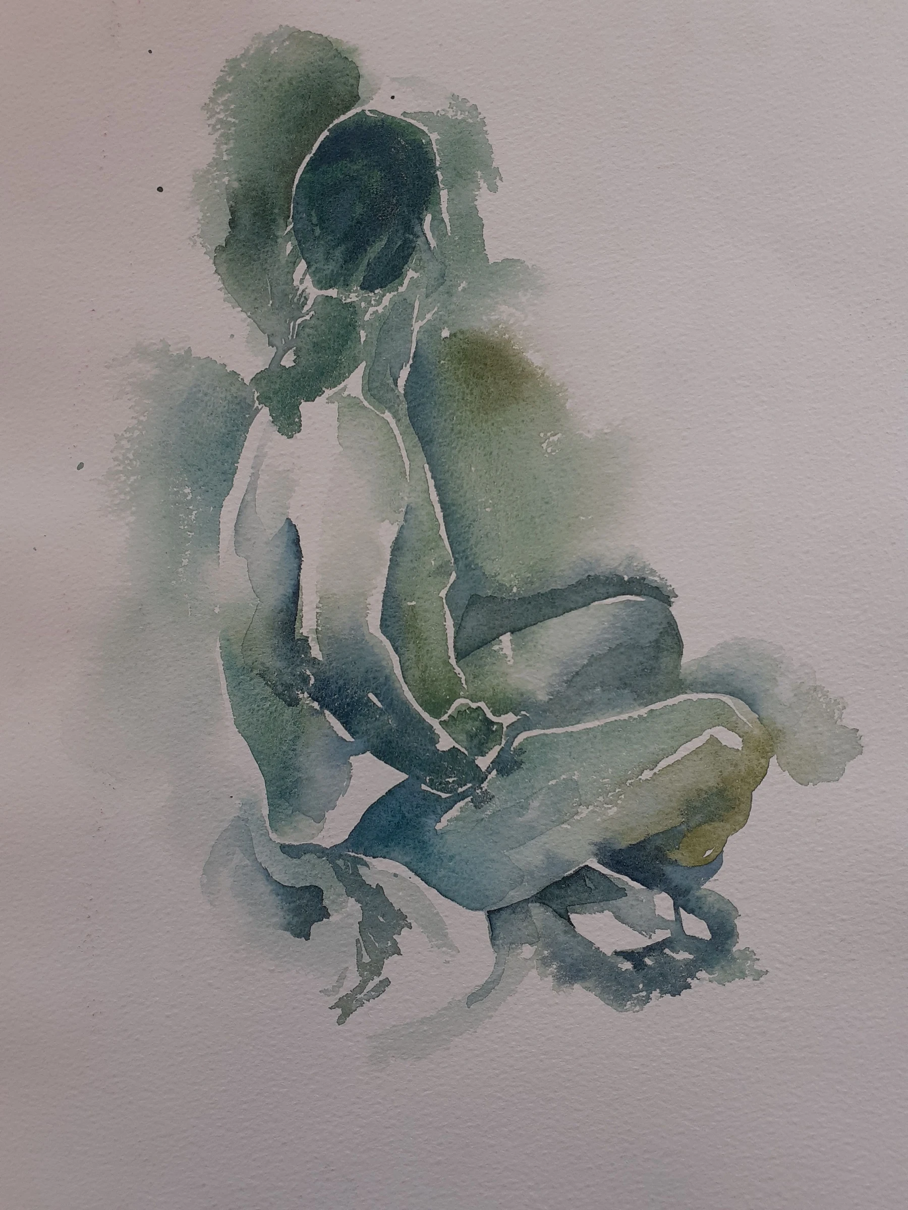 Life Drawing IV — Watercolour on paper, 2022