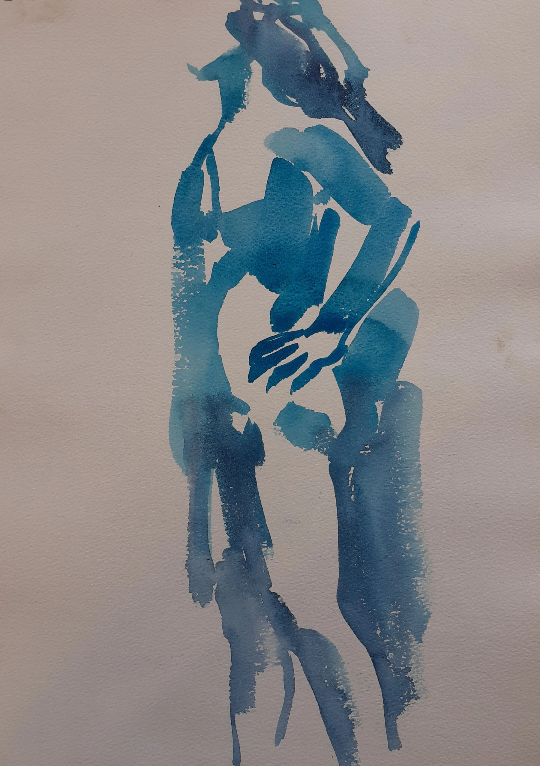 Life Drawing VI — Watercolour on paper, 2022