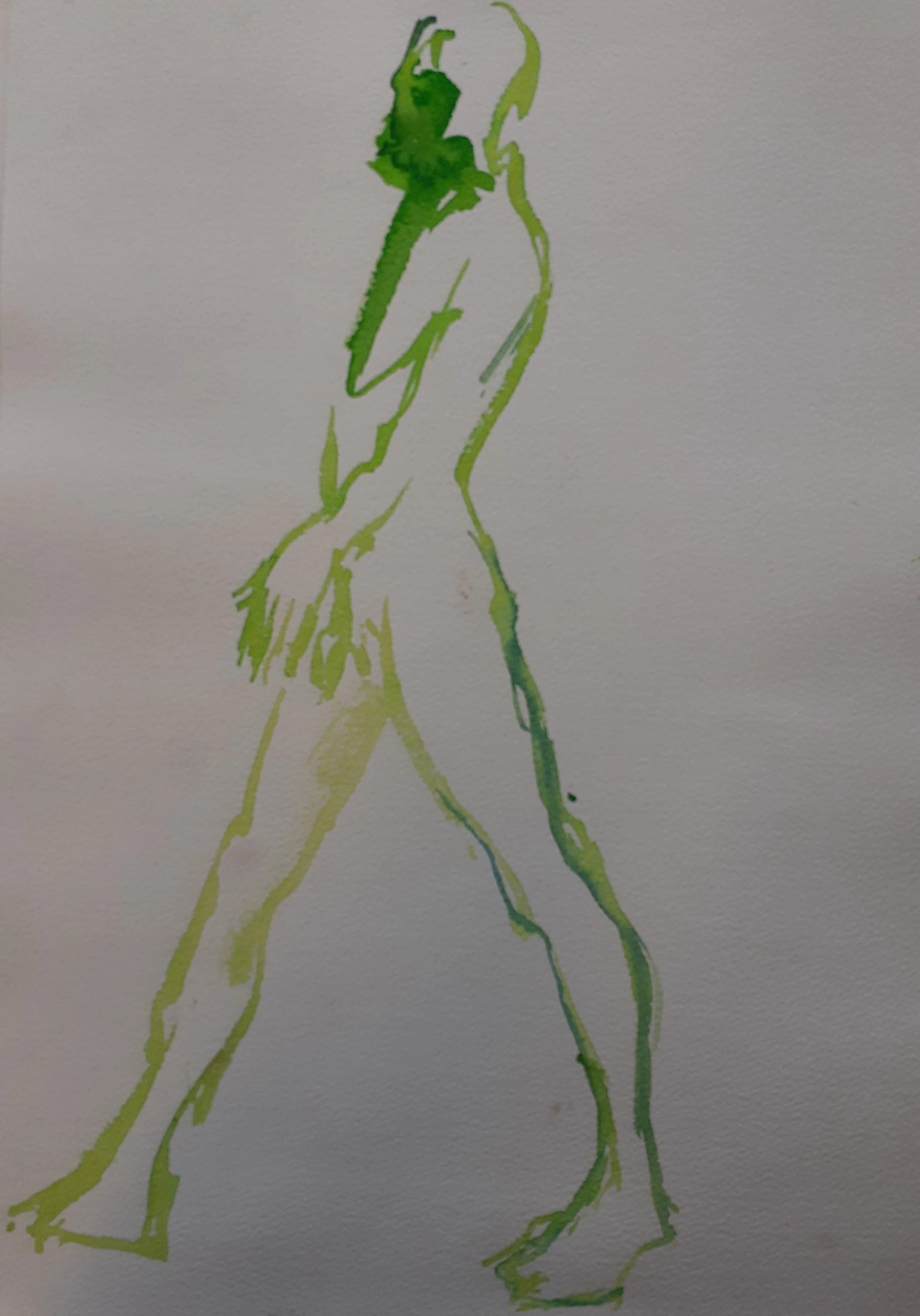 Life Drawing IX — Watercolour on paper, 2022